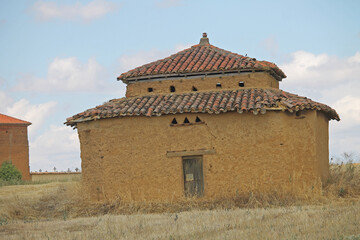 Traditional dovecote in Castile region, province of León, Spain.