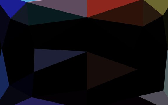 Light Multicolor, Rainbow vector polygonal template. © Dmitry