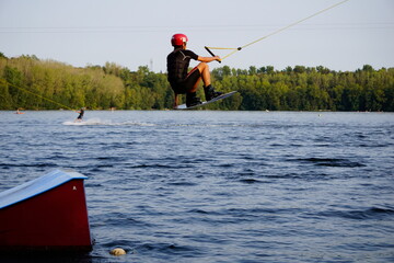 Wakeboard Kicker Jump
