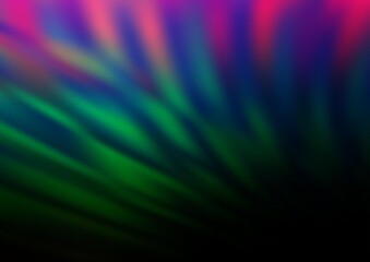 Fototapeta premium Dark Multicolor, Rainbow vector glossy abstract background.