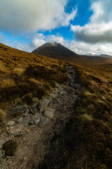 Slieve Bearnagh in Autumn, The Mountains of Mourne, Area of outstanding natural beauty, County Down, Northern Ireland