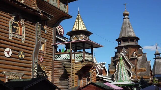 Kremlin in Izmailovo. Moscow. Russia. 4K.