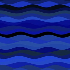 Fototapeta na wymiar smooth irregular ribbons of shades of dark blue and black colors making a wave design