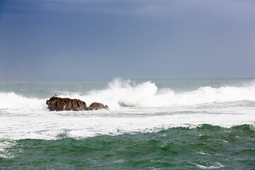 Brave sea on the Cantabrian Coast