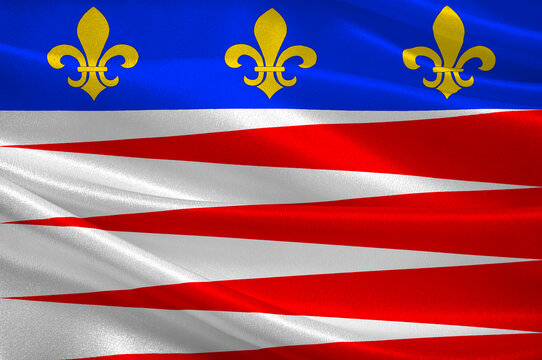 Flag of Castres in Tarn of Occitanie is a Region of France