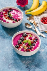 Pink pitaya smoothie