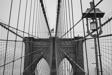 Brooklyn Bridge | NYC | Digital Image Print | Bridge | Black and White | Instant Download | City Photography | Wall Art Picture
