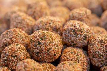 China, Spring Festival, Taipei, New Year Street, vendors, sweets, Taiwanese rice crispy