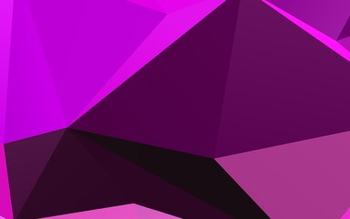 Obraz premium Light Pink vector polygonal background.