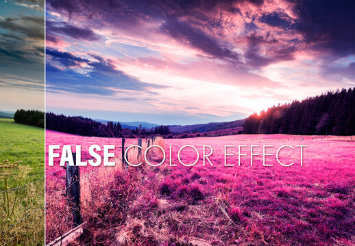 False Color Effect Mockup