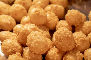 China, Spring Festival, Taipei, New Year Street, vendors, sweets, Taiwanese rice crispy
