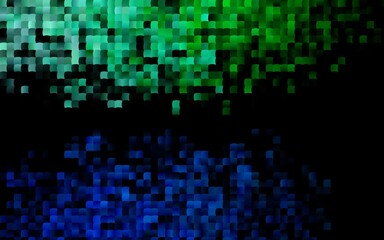 Dark Blue, Green vector cover in polygonal style.