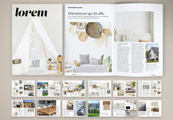 Naive Interior Design Magazine Layout