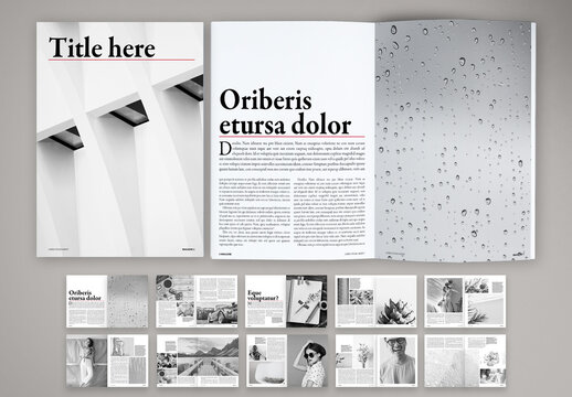 Entertainment and General Interest Bookazine Layout