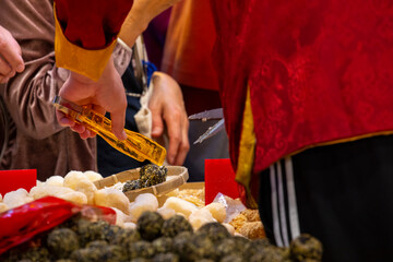 China, Spring Festival, Taipei New Year Street, tasting, sweets, Taiwanese rice crispy