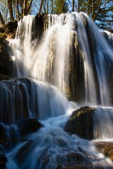 
Waterfall in the spa Lucky pod Velkym Chocom in Slovakia.