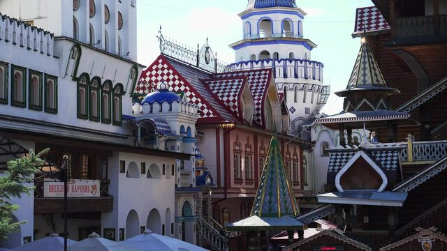 Kremlin in Izmailovo. Moscow. Russia. 4K.