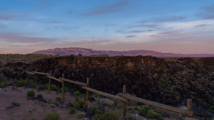 Naklejka premium Sandias from Boca Negra Canyon