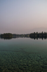 Lac Beauvert on a Smoky Day