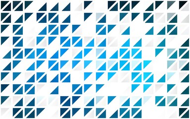 Fototapeta premium Light BLUE vector seamless texture in triangular style.