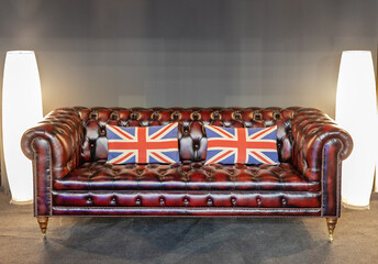 Chesterfield Sofa With British Pillows