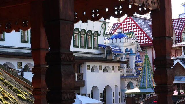 Kremlin in Izmailovo. Moscow. Russia. 4K.