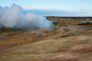 islande, Gunnuhver Hot Springs