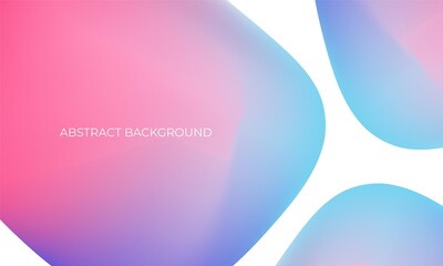 Trendy abstract background with colorful gradient shapes. 