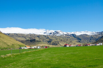 Fototapeta na wymiar islande, volcan Eyjafjallajökull