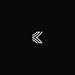 k letter vector logo abstract