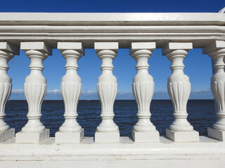 baluster colonnettes and the sea