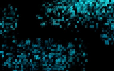 Dark BLUE vector background with rectangles.