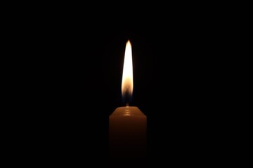 Candle black background of mourning funeral moment of silence	