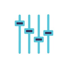 Volume Control Flat Icon Color Design Vector Template Illustration