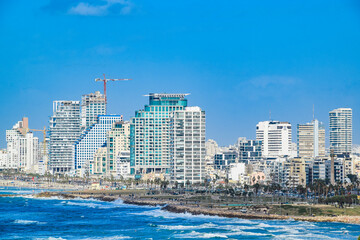 Fototapeta na wymiar Tel Aviv Skyline Cityscape, Israel
