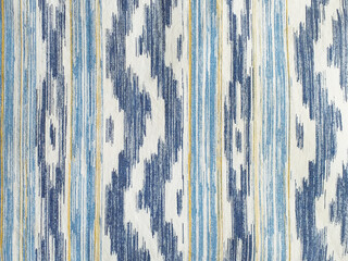 Traditional Mallorcan fabric texture with a pattern in the shape of blue and white tongues. Cushion...