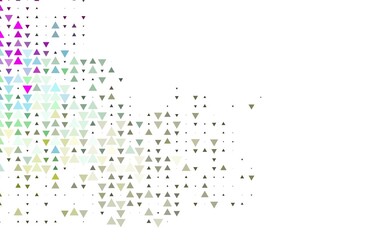 Obraz premium Light Multicolor, Rainbow vector layout with lines, triangles.