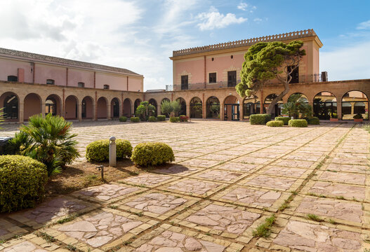 Palace of Aumale, the Regional Museum of Natural History in Terrasini, province of Palermo, Sicily, Italy
