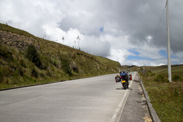motorcycle adventure in Ecuador mountains