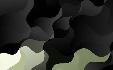 Dark Black vector background with abstract lines.