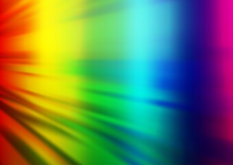 Light Multicolor, Rainbow vector background with straight lines.