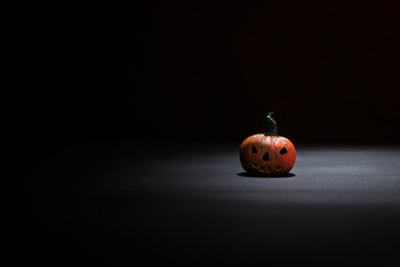 Calabaza de Halloween elaborada con masilla