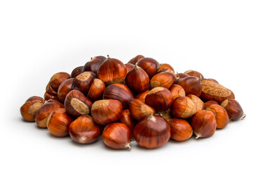 frische Maronen, Esskastanien