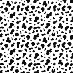 Fototapeta na wymiar Seamless cow hide pattern. Vector repeat texture