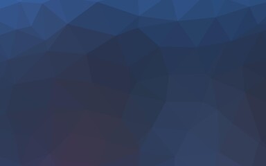 Fototapeta premium Dark BLUE vector polygon abstract backdrop.