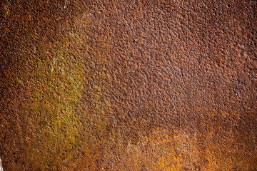 Rusty color of old raw metal