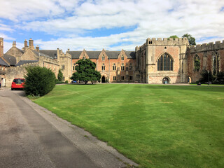Fototapeta premium A view of Wells Cathedral in Somerset