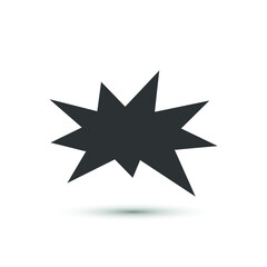 Vector wham boom icon. Explosion symbol. For design, web site design, logo, app, UI. - obrazy, fototapety, plakaty