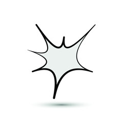 Vector wham boom icon. Explosion symbol. For design, web site design, logo, app, UI.