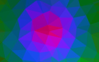 Dark Multicolor, Rainbow vector abstract mosaic background.